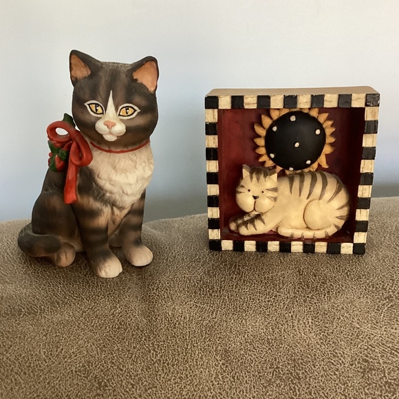 Vintage Tabby cats Gordon Fraser & Debbie Mumm - Picture 1 of 7